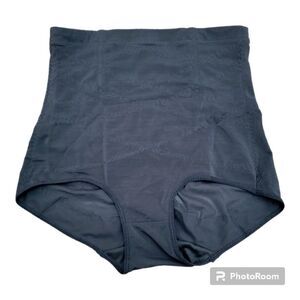 NWOT High Waist Body Shaper Panties Solid Black Bottom Lift Shapewear Size L